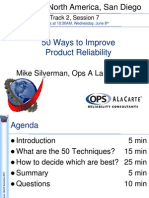 50 Ways To Improve Product Reliability - ARS Presentation 2011