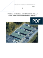 Typical Technical Specification For An HVDC Transmission Project