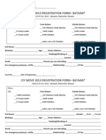 Ciy Move 2013 Registration Form - Bataan : I'm A Ciy: From Bataan: Outside Bataan