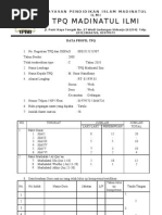 DATA PROFIL TPQ (Untuk Pengajuan Ke Bupati)