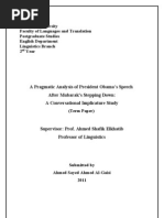 Download A Pragmatic Analysis of President Obamas Speech After Mubaraks Stepping Down by Ahmed Al-Gaisi SN127587786 doc pdf