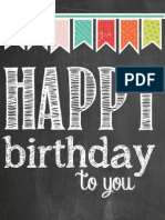 Birthday Printable 8x10