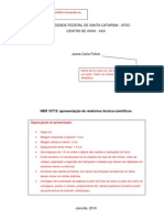 Modelo de Relatorio Tecnico-cientifico