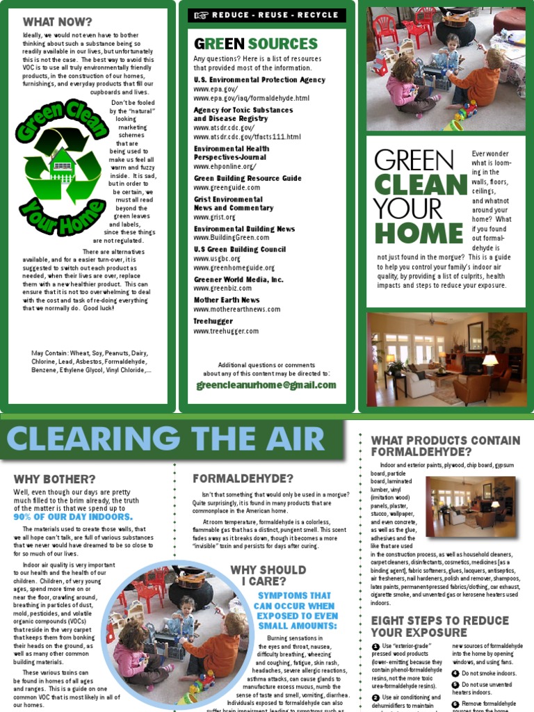 Z BROCHURE Green Clean5 | PDF | Volatile Organic Compound | Materials