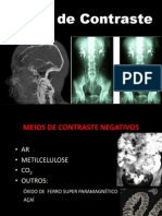 Os principais meios de contraste em radiologia