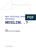 Apa Ertinya Anda Seorang MUSLIM - Abul a'La Al-Maududi