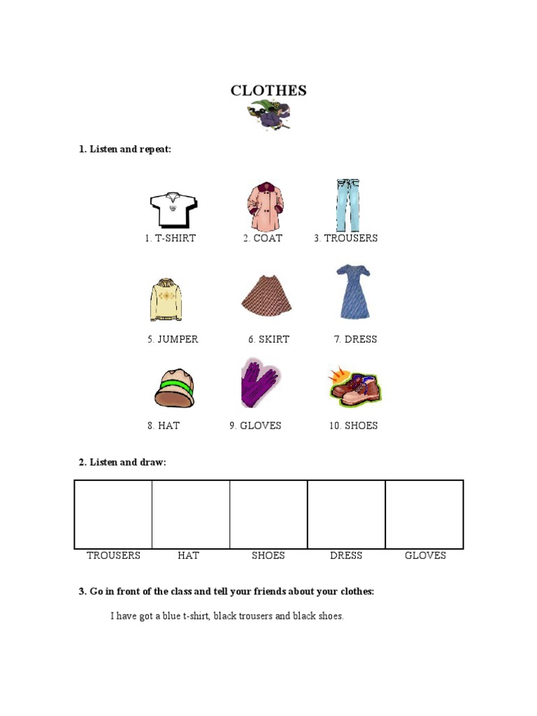 Kids' Clothing Activity Guide | PDF | Lifestyle