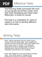 Writing Effective Tests