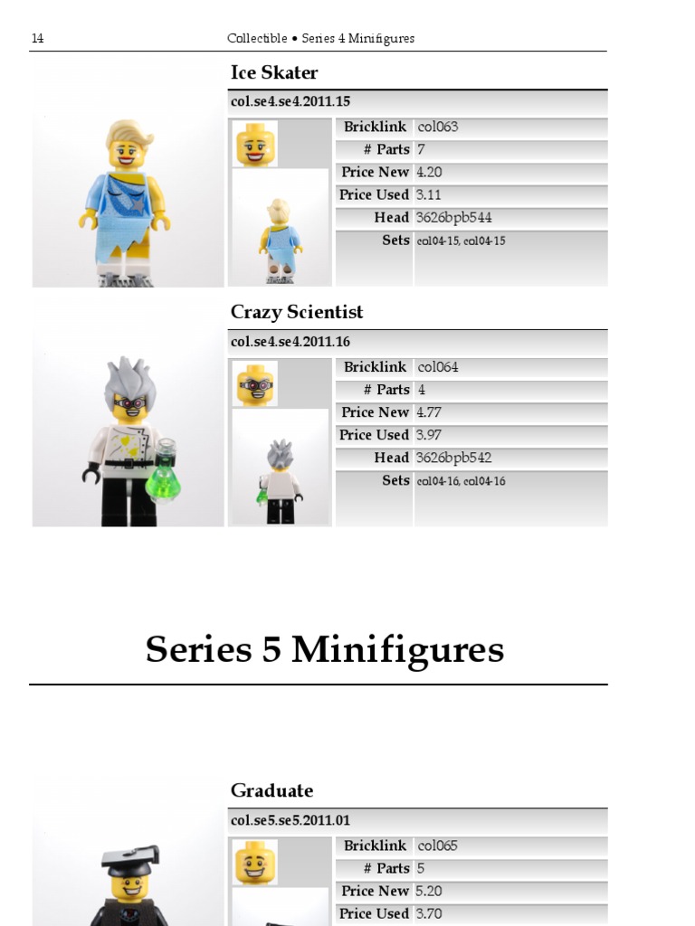 PREVIEW: The 2011 LEGO Minifigure Catalog (2nd Edition) | PDF | Plastic ...