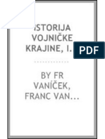 Franc Vaniček, Istorija Vojničke Krajine Od 1538-1873