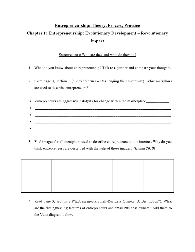 entrepreneurship materials chapter 1 Entrepreneurship Language Education