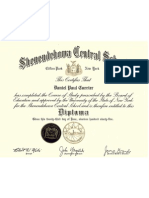 DanielPCurrier Shen Diploma