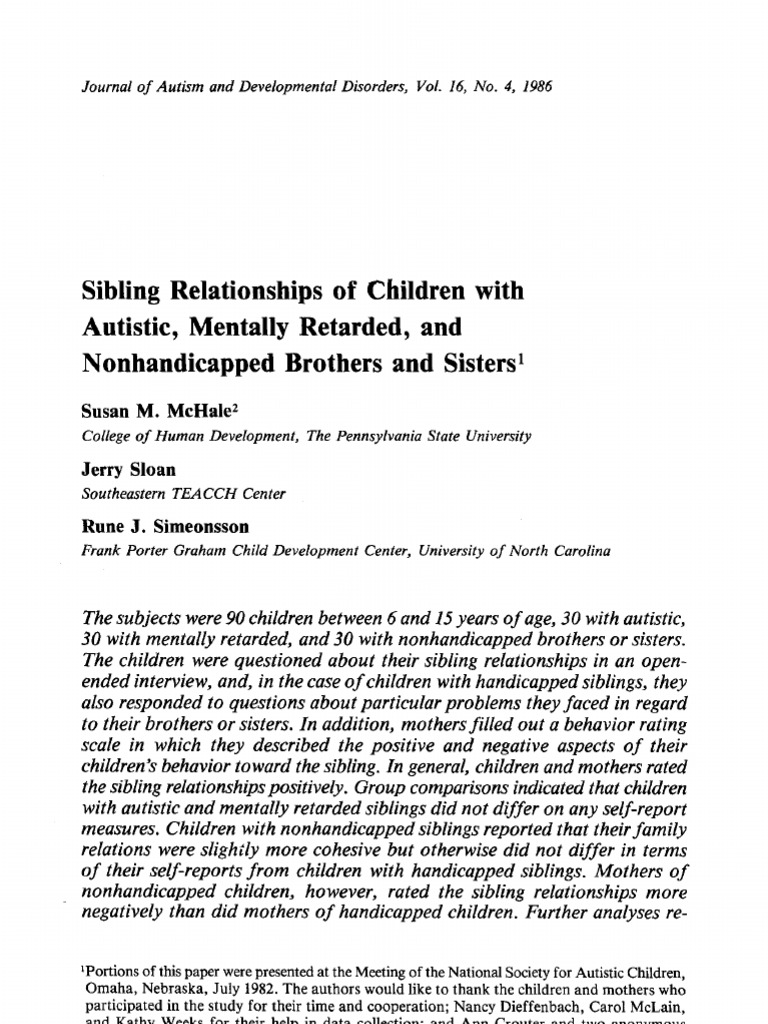 Research on sibling relationships image