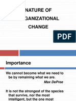 Nature of Organizational Change
