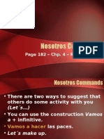 p182 Nosotros Commands