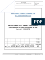 Procedimiento Determinación Tiempo de Fraguado.