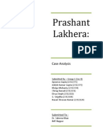 Prashant Lakhera:: Case Analysis