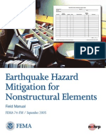 Earthquake Hazard Mitigation For Nonstructural Elements: Field Manual
