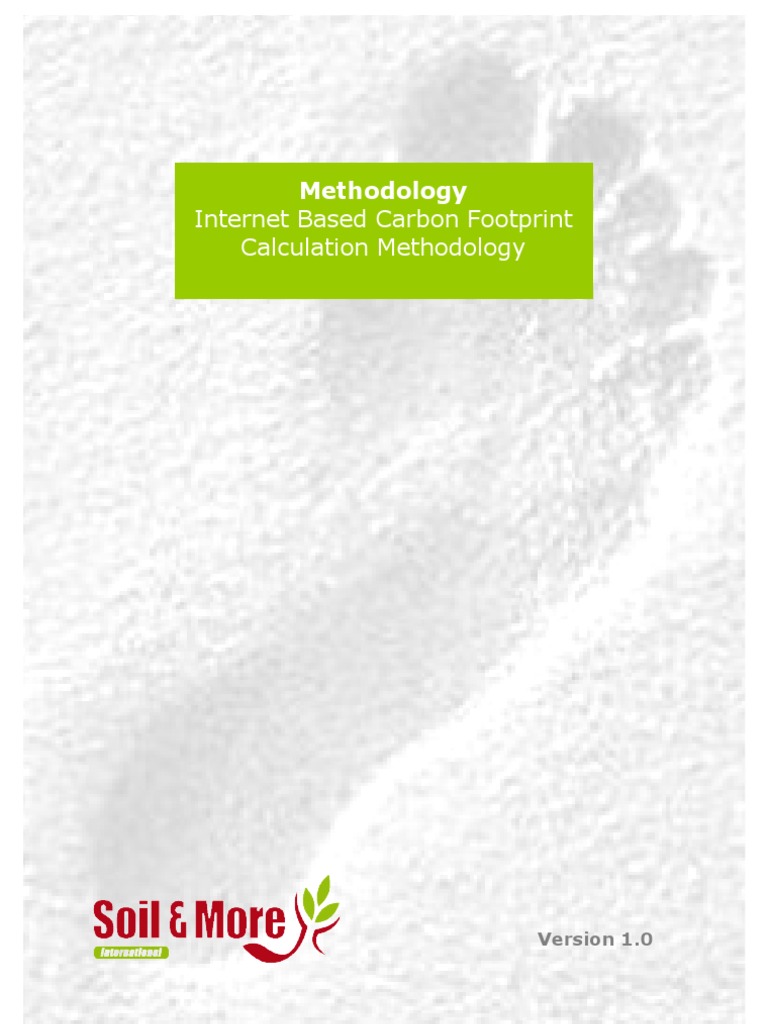 Internet Based Carbon Footprint Calculation Methodology | PDF | Life ...