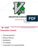 Vim Editor Overview: Trainees Group
