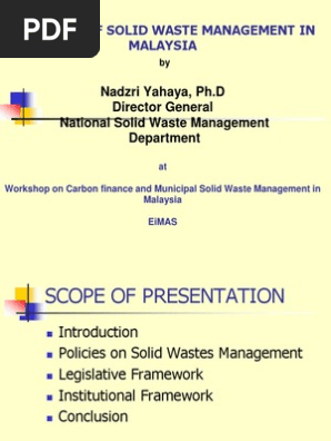 Overview MSW Management  PDF