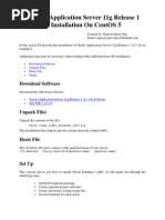 Download Installing Oracle Application Server 11g R1 on CentOS by Nguyen Quoc Huy SN12772090 doc pdf