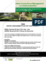 Mooloolah Horse Property Management 6 April 2013