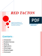 Red Tacton: Under The Guidence of P.Ramesh Kumar M.tech Assistant Professor