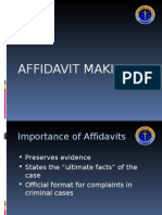 Affidavit Making