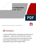 OptiX RTN 600 Configuration - Using T2000 and T2000 Web LCT