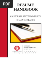 Resume Handbook: California State University Channel Islands