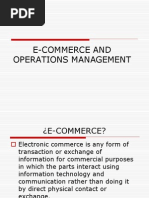 E-Commerce and Operations Management