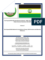 The Proposed RVDA Volume V: The Proposed RVDA Referred To Constitution of Kenya, 2010 Provisions and Other Key References