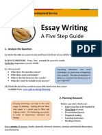 Essay Writing - A Five Step Guide