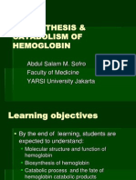 Biosynthesis of Hemoglobin