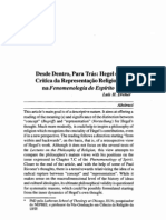 Luís H. Dreher - Desde Dentro, Para Trás Hegel e a Crítica da Representação Religiosa na Fenomenologia do Espírito - 901-2809-1-PB