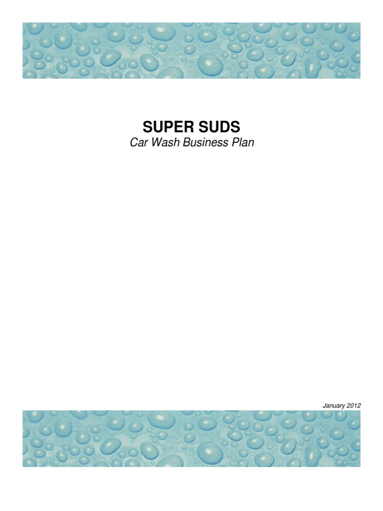 Car Wash Business Plan 2 | PDF | Balance Sheet | Value Added Tax