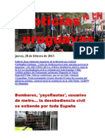 Noticias Uruguayas Jueves 28 de Febrero Del 2013