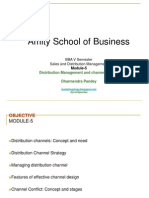 Amity School of Business: BBA V Semester Sales and Distribution Management