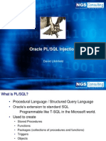 Consulting: Oracle PL/SQL Injection