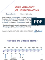 Quantum Many Body Systems of Ultracold Atoms Systems of Ultracold Atoms