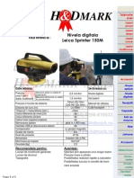 Fisa Tehnica - Nivela Digitala Leica Sprinter 150m PDF