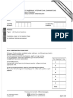 University of Cambridge International Examinations General Certificate of Education Advanced Subsidiary Level and Advanced Level