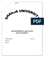 Advertisment and Sales Mgmt Unit 4,5,6