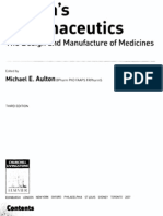 The Design and Manufacture of Medicines: M I C H A E L E - Aultoribpharmphdfaapsfrpharms