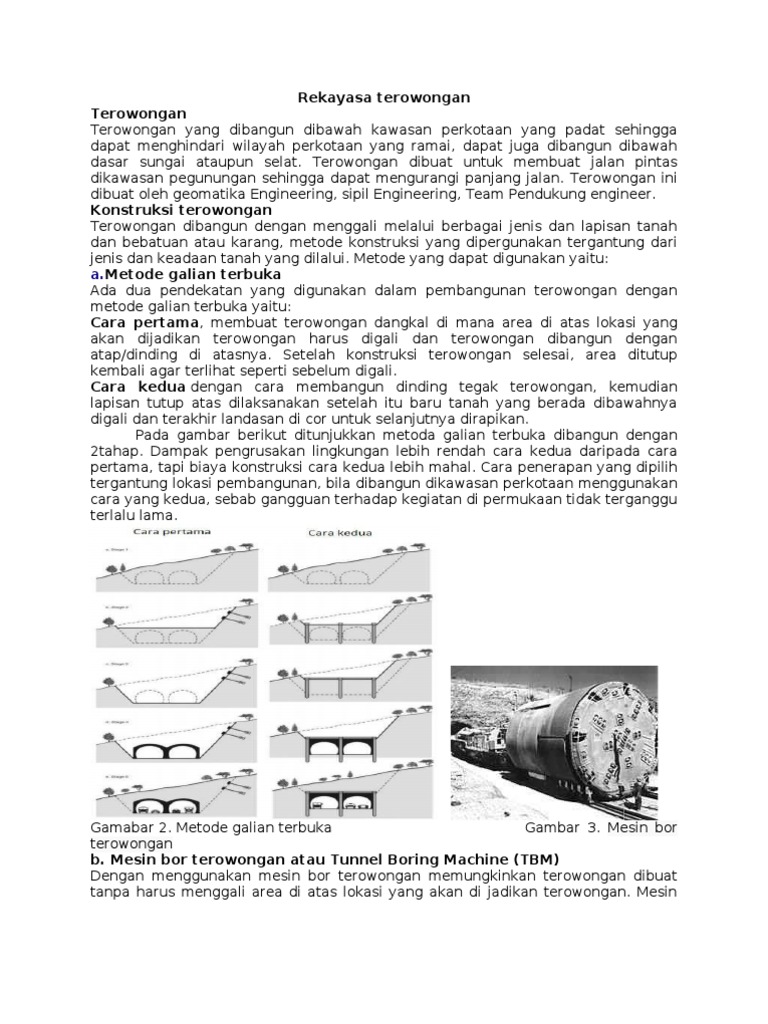 Rekayasa Terowongan | PDF