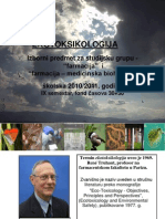 Prezentacija Izbornog Predmeta Ekotoksikologija