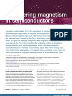 Engineering Magnetism in Semiconductors: Tomasz Dietl and Hideo Ohno