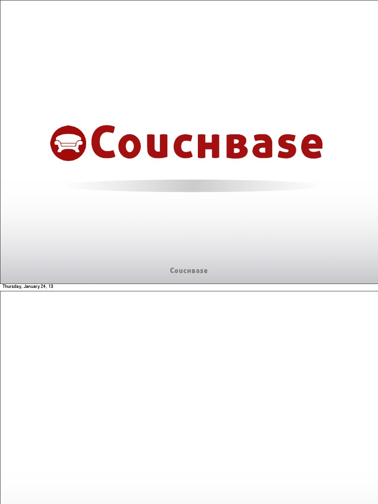 Couchbase Server 2.0 Features Overview | PDF | Computer Cluster ...