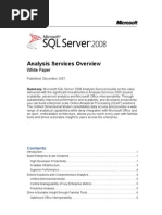 Download SQL Server 2008 - Analysis Services Overview by supersonic  SN12776849 doc pdf